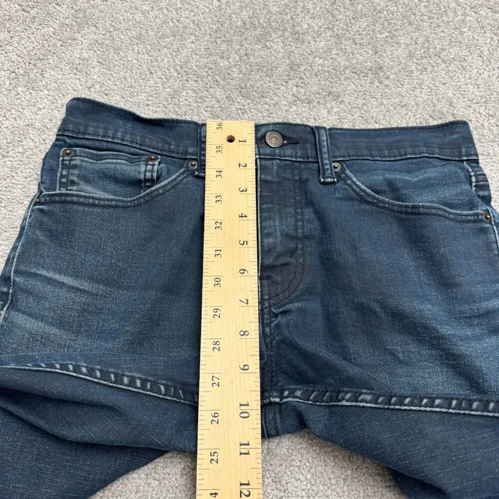Levi's 511 Straight Leg Slim Fit Denim Jeans Mens 31x32 Dark Wash Cotton Casual
